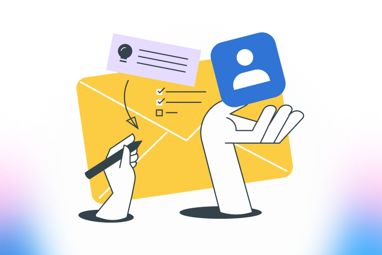 Imagen abstracta correos en Black Friday